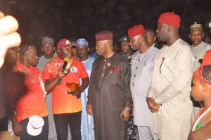 The Akwa Ibom State Football Family celebrated the Senate President of the Federal Republic of Nigeria, Senator Godswill Akpabio as he turns 61 with a colourful novelty cup match on Friday, December 8, 2023.